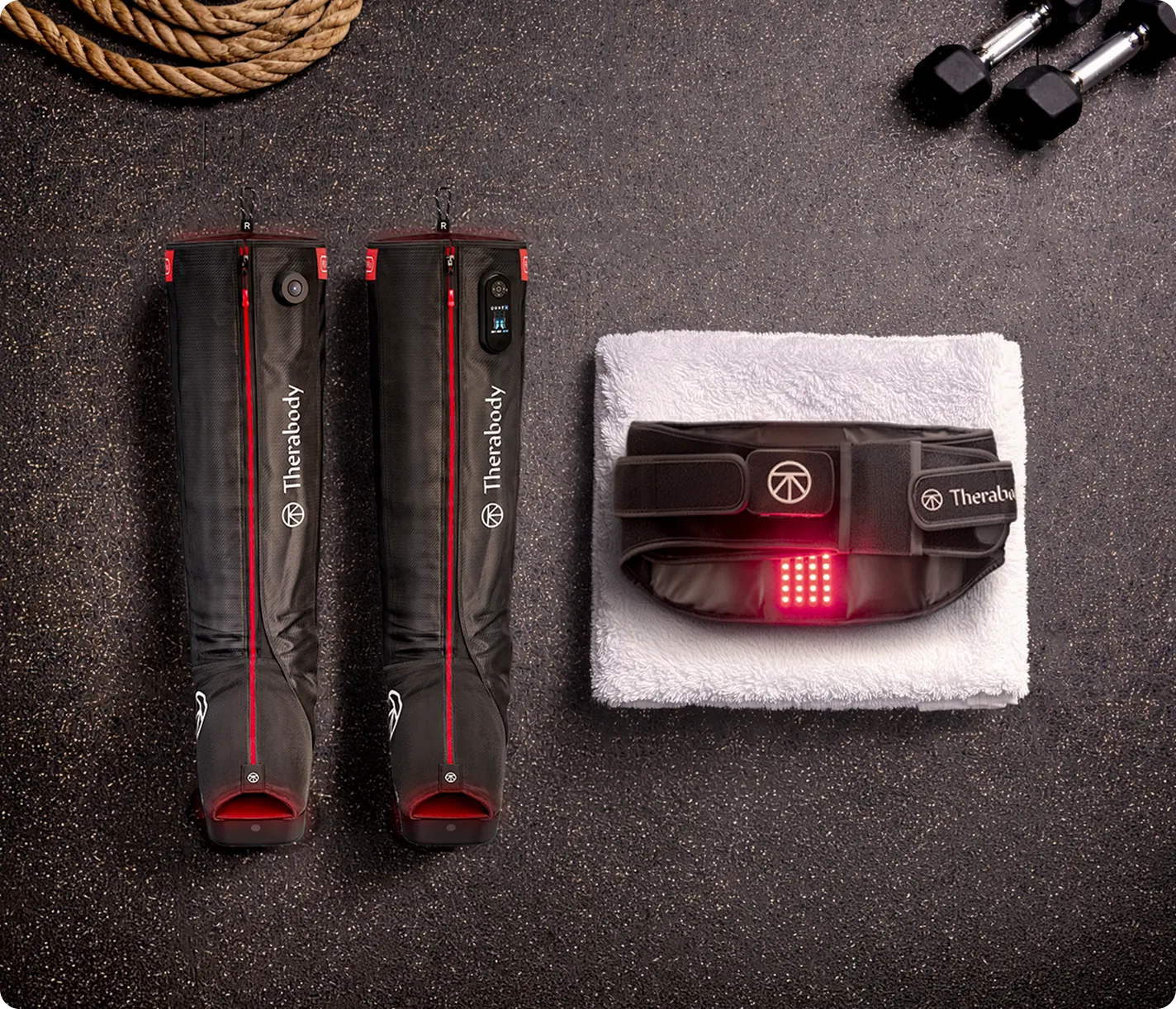 Back & Legs Bundle: JetBoots PRO Plus + ThermBack LED | Therabody