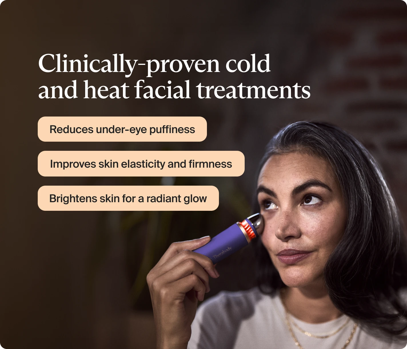 TheraFace Depuffing Wand (Inidigo) | Reduce Puffiness & Boost