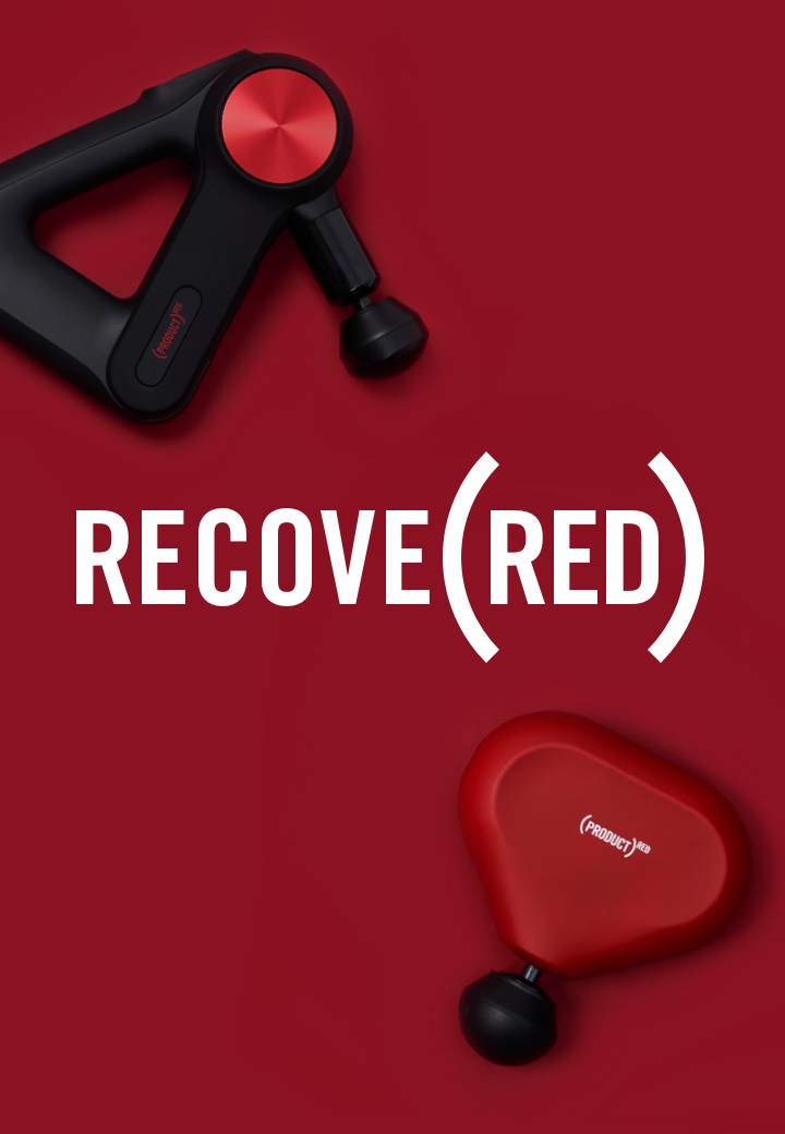 Red Theragun devices