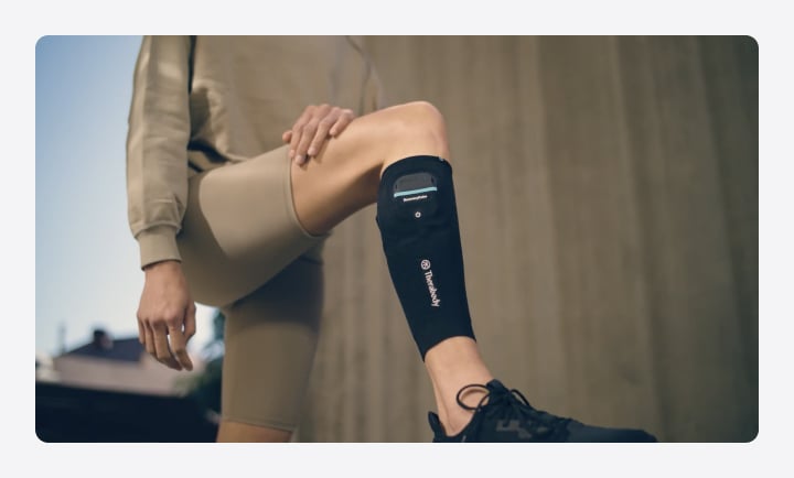 leg with RecoveryPulse Calf device