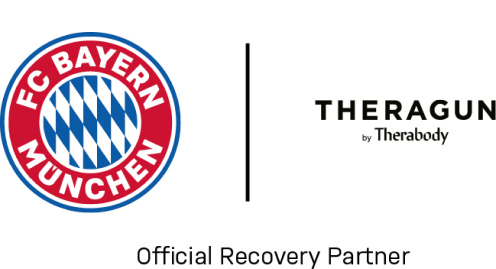 FC Bayern and Theragun logos