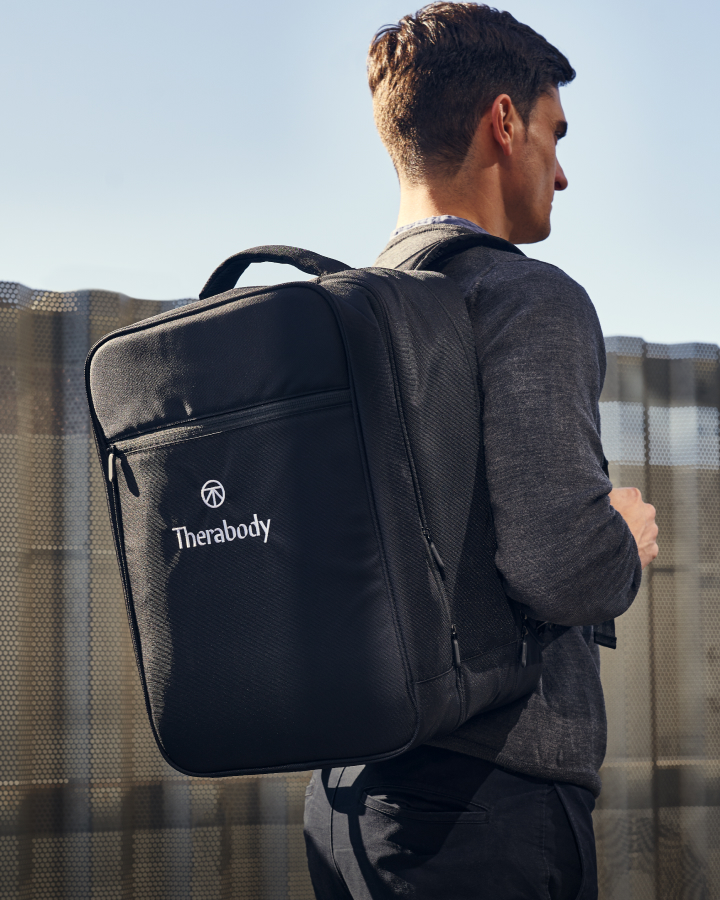 Man carrying Therabody ProPack